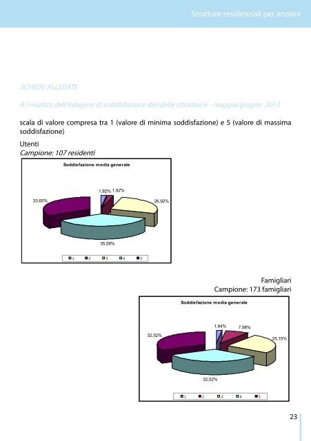 Carta dei Servizi - Strutture residenziali per anziani