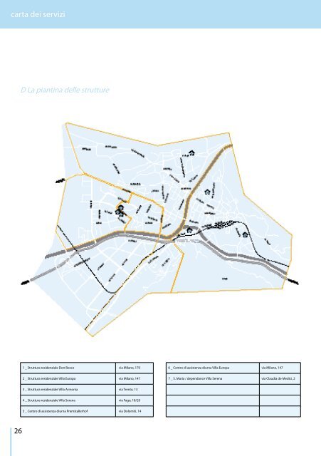 Carta dei Servizi - Strutture residenziali per anziani