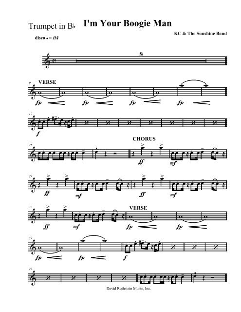 Download Sheet Music - David Rothstein Music