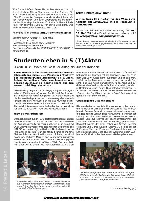 Studentische Gruppen in Passau - UP-Campus Magazin