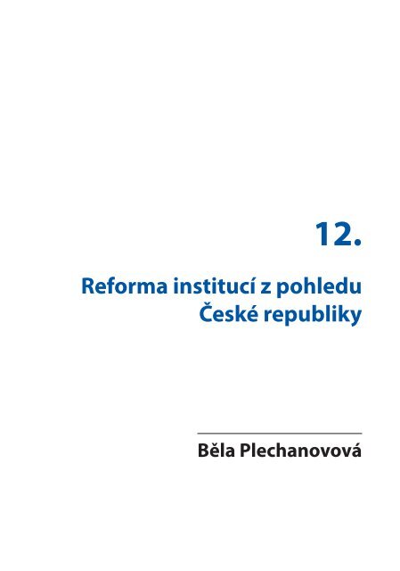 ÄeskÃ¡ politika v EvropskÃ© unii - Euroskop.cz