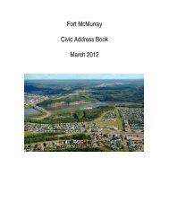 Fort McMurray Civic Address Book March 2012 - Regional ...