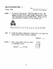 Math Superstars Venus XXI - Saint Timothy Catholic School