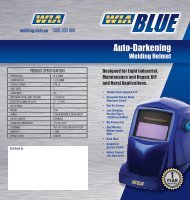 wia blue auto-darkening helmet