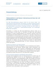 Pressemitteilung - DCTI Deutsches CleanTech Institut