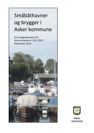 Utredning om smÃ¥bÃ¥thavner og brygger - Asker kommune