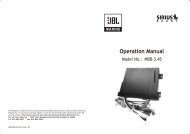 JBL MBB-3.45 - Prospec Electronics
