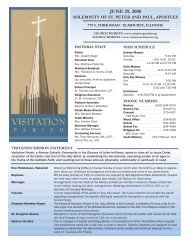 June 29, 2008 Bulletin 1069331B.qxp - Visitation Parish