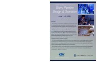 Slurry Pipeline Design & Operation Course - Paterson & Cooke