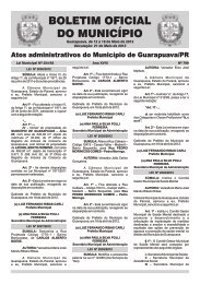 Boletim Oficial 790 - Prefeitura de Guarapuava