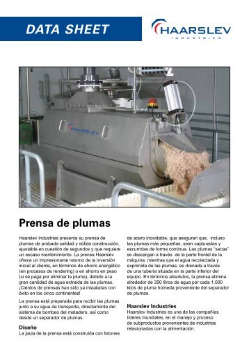 Prensa de plumas - Haarslev