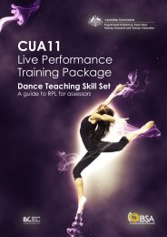 Dance Teaching Skill Set - Innovation & Business Skills Australia