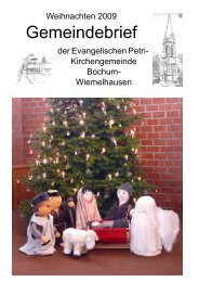 Inhalt - Evangelische Petri-Kirchengemeinde in Bochum ...