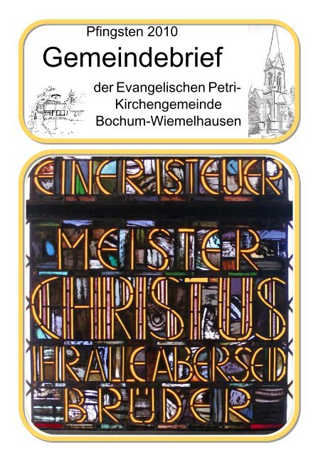 Inhalt - Evangelische Petri-Kirchengemeinde in Bochum ...