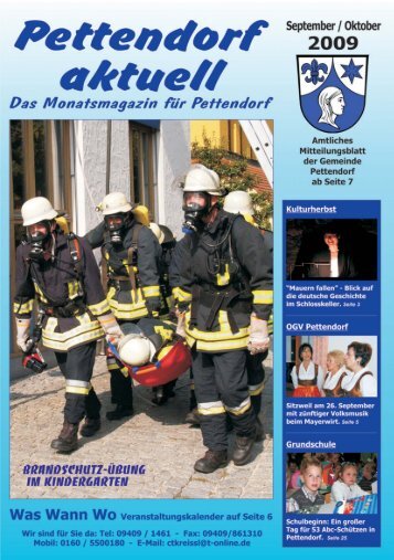 Bürgerservice der Gemeinde Pettendorf - Landkreis Regensburg