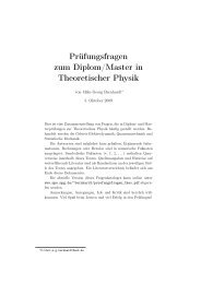 Prüfungsfragen zum Diplom/Master in Theoretischer Physik (PDF