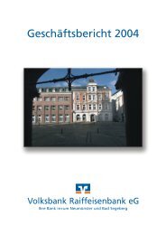 Geschäftsbericht 2004 - Volksbank Raiffeisenbank eG, Neumünster