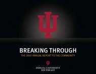 BREAKING THROUGH - Indiana University Southeast