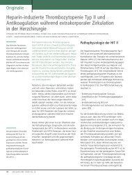 Heparin-induzierte Thrombozytopenie Typ II und ... - Vascularcare.de