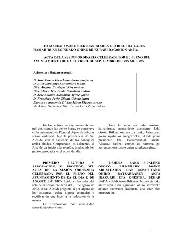 13.09.2002 Acta pleno ordinario - Eako Udala