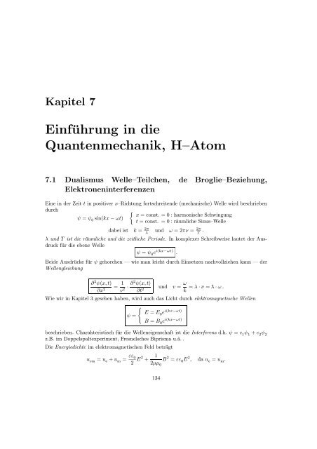 Experimentalphysik III (Atomphysik)