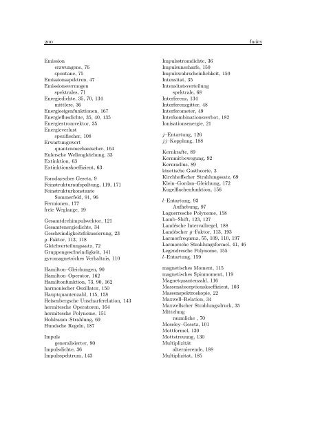 Experimentalphysik III (Atomphysik)