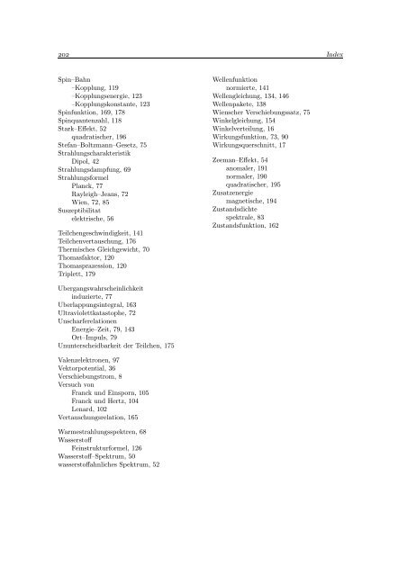 Experimentalphysik III (Atomphysik)