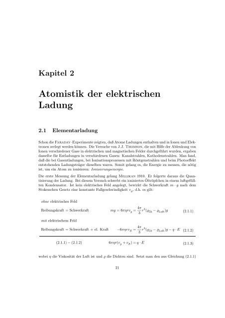 Experimentalphysik III (Atomphysik)