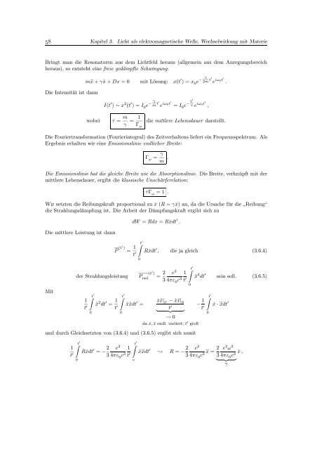 Experimentalphysik III (Atomphysik)