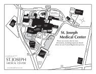 SJMC campus map with directions.indd - St. Joseph Medical Center