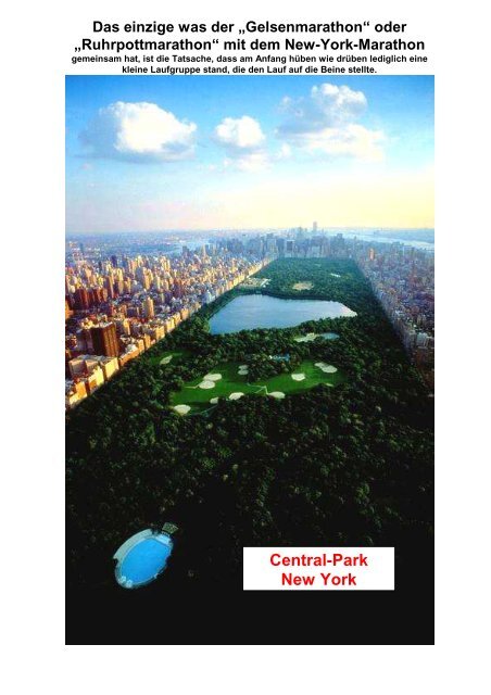 Central-Park New York - Gelsenkirchen Marathon