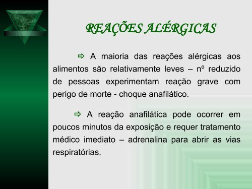 alergia alimentar - Univates