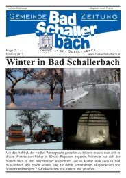 Winter in Bad Schallerbach - Gemeinde Bad Schallerbach