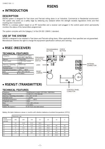 rsens/t (transmitter) - JCM Technologies SA