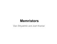 Memristors