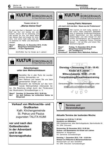 Amtsblatt - Gemeinde Schwieberdingen