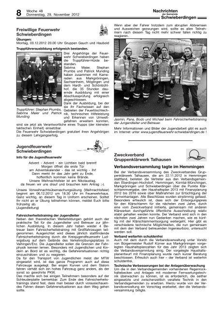 Amtsblatt - Gemeinde Schwieberdingen