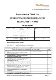 BBA-CKL-1000-1400-005D-B-00 Site Preparation and Rehabilitation