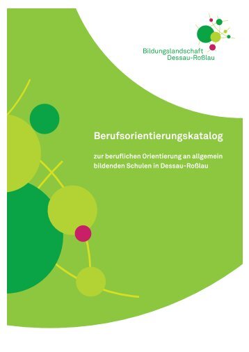 Berufsorientierungskatalog - Dessau-RoÃŸlau