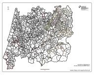 Mapa dos concelhos e freguesias do centro (p/b) - DRAP Centro