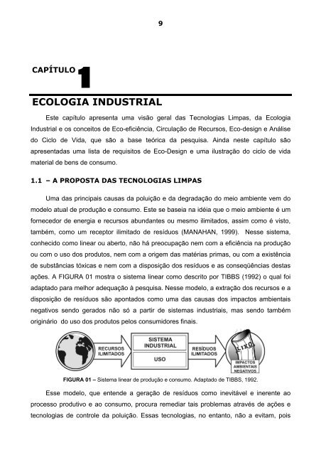 Aplicação de Conceitos da Ecologia Industrial para a ... - TECLIM