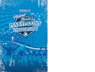 Entire 2009-2010 Student Handbook - Marymount University in ...