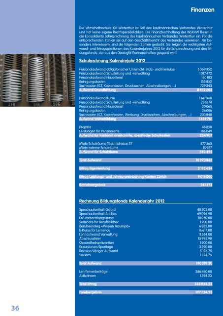 Jahresbericht 2012/13-2 ansehen - Wirtschaftsschule KV Winterthur