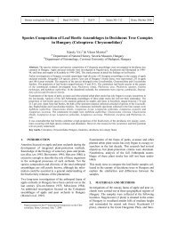 Species Composition of Leaf Beetle Assemblages in Deciduous ...