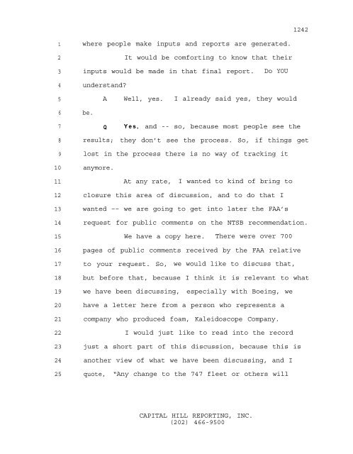 Transcript of Hearing 12/12/97 - TWA Flight 800 Investigation