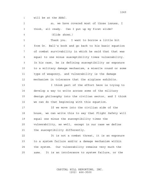 Transcript of Hearing 12/12/97 - TWA Flight 800 Investigation