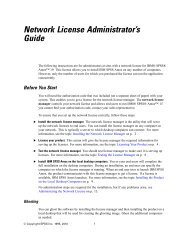 Network License Administrator's Guide