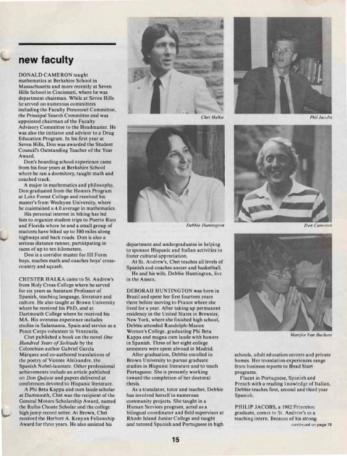 Notes from the Alumni Office - Saint Andrew's School Archive - St ...