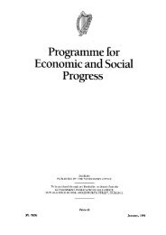 Programme for Economic and Social Progress - Irish Congress of ...