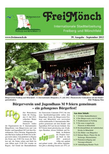 Ausgabe 39 - BÃ¼rgerverein Freiberg und MÃ¶nchfeld eV